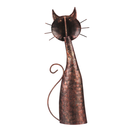 Kovová dekorácia mačka 30 cm UM1053-S