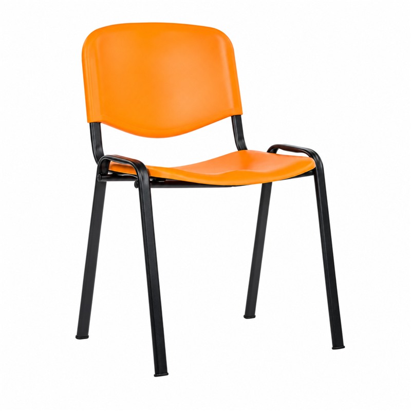 Konferenčná stolička plast/kov TAUR PE ORANGE