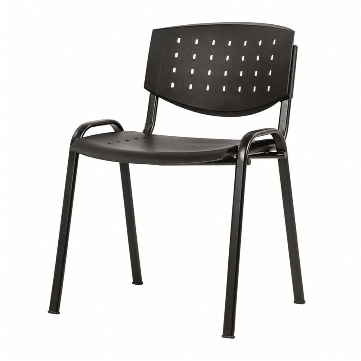Konferenčná stolička plast/kov TAUR AIR BLACK