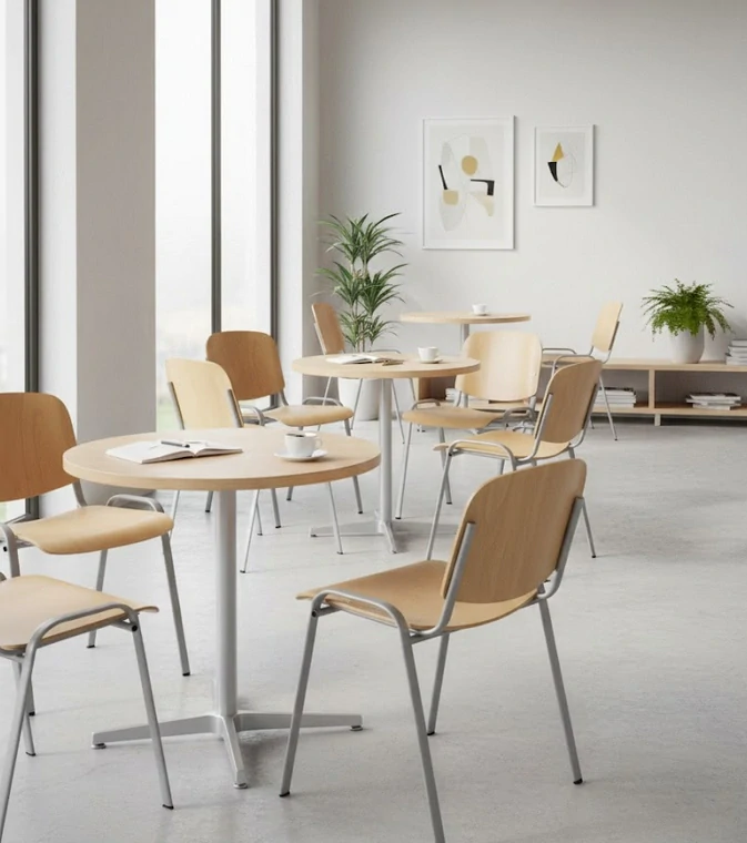Konferenčná stolička TAUR BUK / SILVER