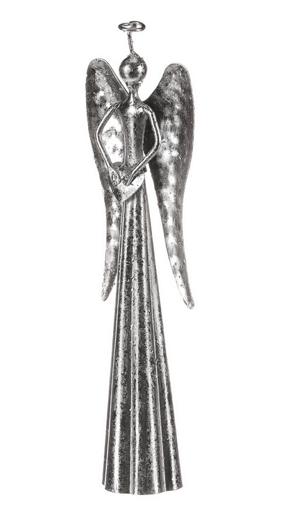 Anjel kovový 17cm KOA8630 SILVER