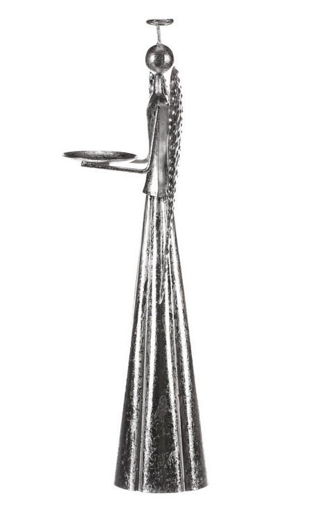 Anjel kovový 30cm KOA8620 SILVER