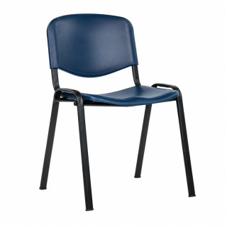 Konferenčná stolička plast/kov TAUR PE BLUE