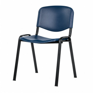 Konferenčná stolička plast/kov TAUR PE BLUE