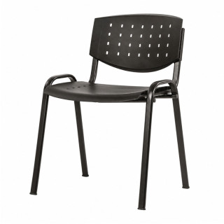 Konferenčná stolička plast/kov TAUR AIR BLACK