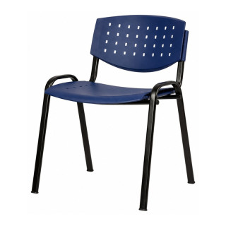 Konferenčná stolička plast/kov TAUR AIR BLUE