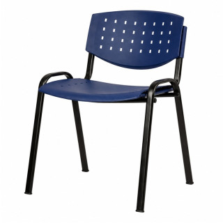 Konferenčná stolička plast/kov TAUR AIR BLUE