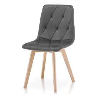 Jedálenská stolička látka/drevo CT-V4081 GREY4