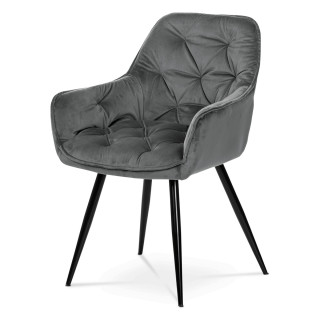 Jedálenské kreslo látka/kov DCH-421 GREY4
