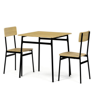 Jedálenský set MDF/kov AUT-O2121 OAK