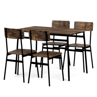 Jedálenský set MDF/kov AUT-O2155 OLW