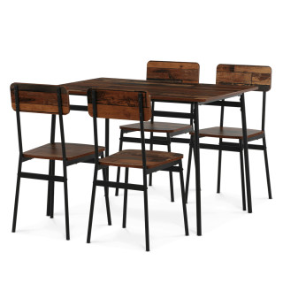 Jedálenský set MDF/kov AUT-O2155 OLW2