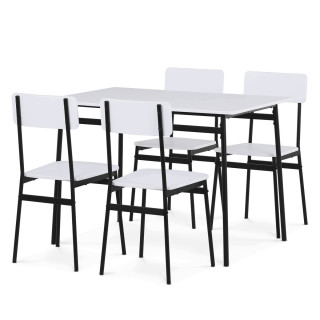 Jedálenský set MDF/kov AUT-O2155 WT