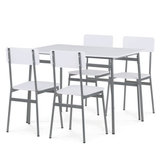 Jedálenský set MDF/kov AUT-O2156 WT